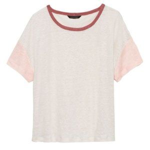 Linen Cropped T-Shirt